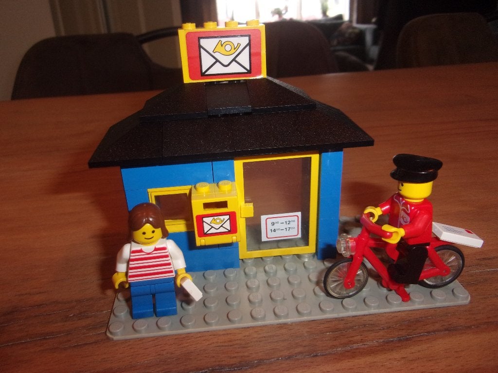Lego Town 6689-1 Post Station uit 1985, Compleet, Gebruikt, Overige thema's, Lego