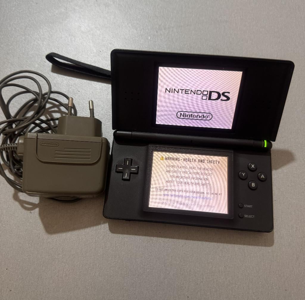 nintendo ds lite, Spelcomputers en Games, Spelcomputers | Nintendo DS, Ophalen, Gebruikt, Zwart, DS Lite