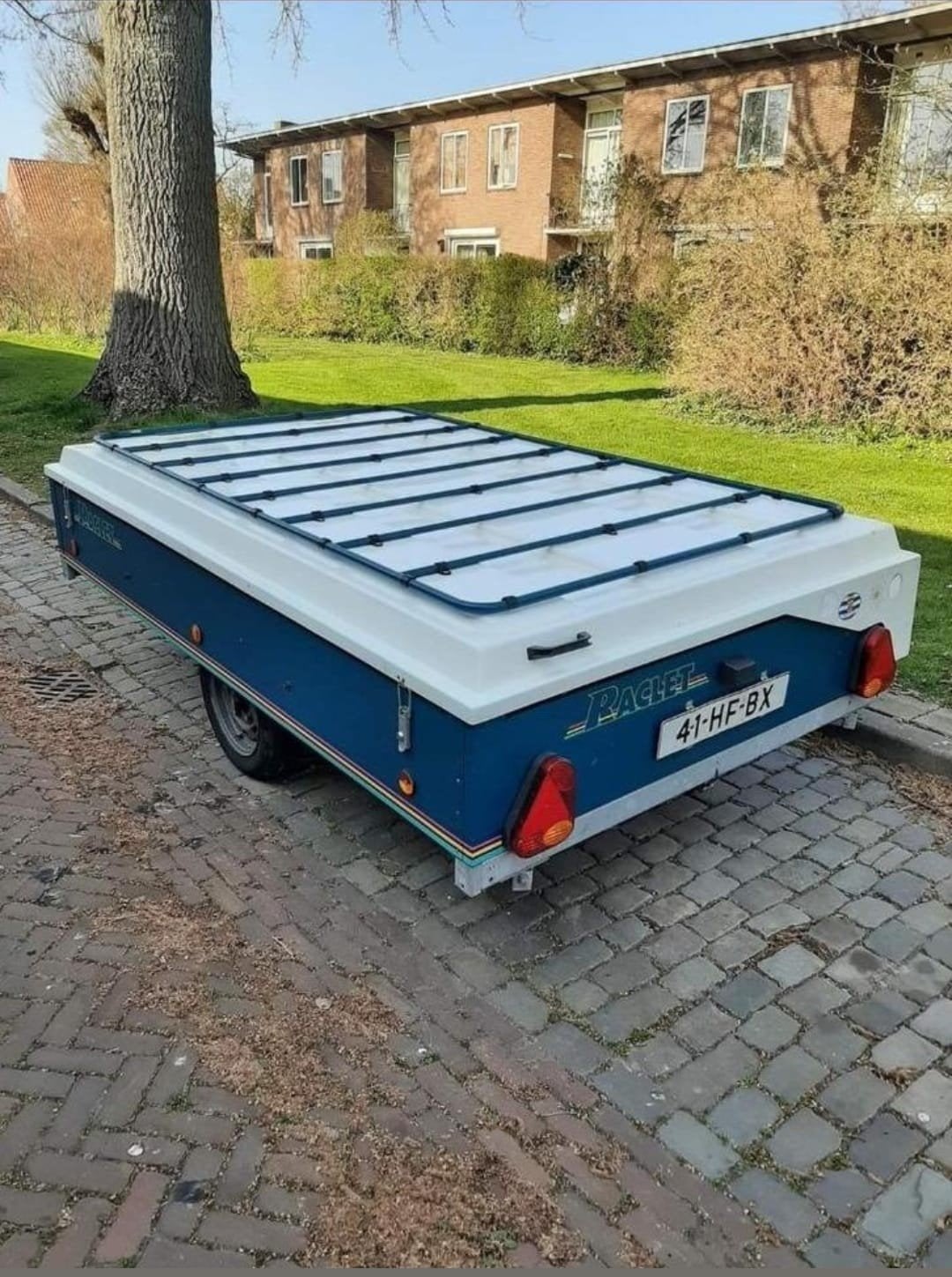 Raclet Solena, Caravans en Kamperen, Vouwwagens, Ophalen, Raclet, Lichtgrijs, Aanwezig