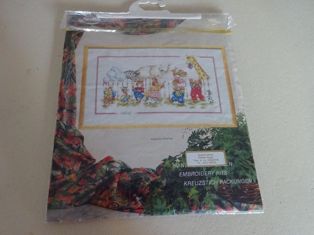 borduurpatroon schilderij met afbeelding dieren voor kind, Ophalen of Verzenden, Gebruikt, Patroon