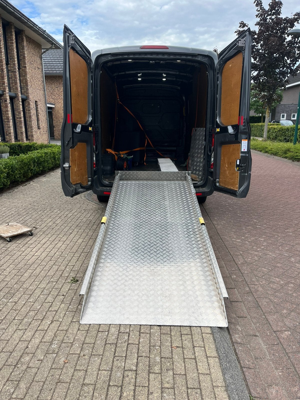 Ramp oprijplaat 300 cm x 100 cm aluminium, Ophalen