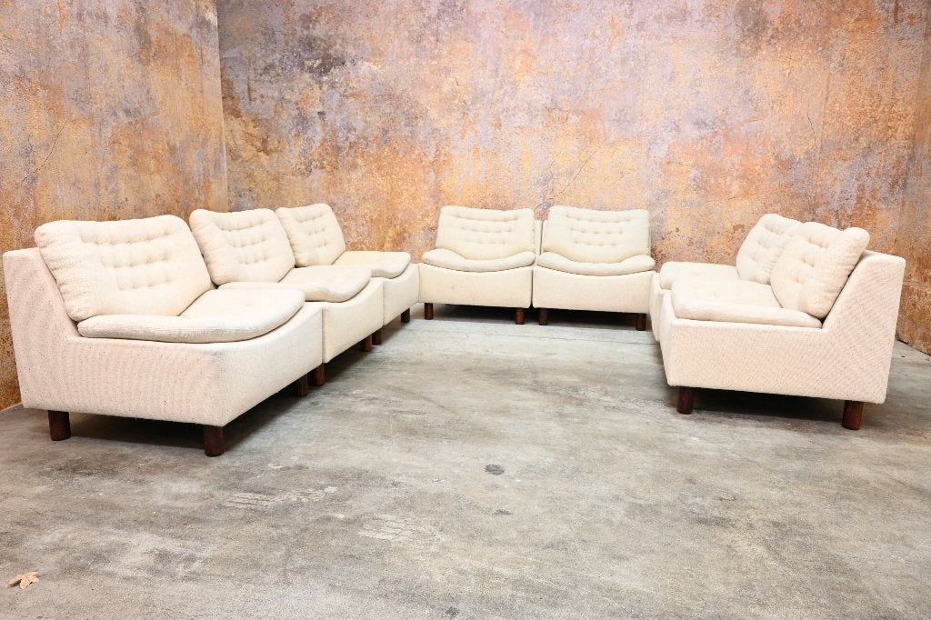 IZG Staat zeldzame vintage elementen designbank van Leolux, 250 tot 300 cm, Leolux, Leolux, Hoekbank