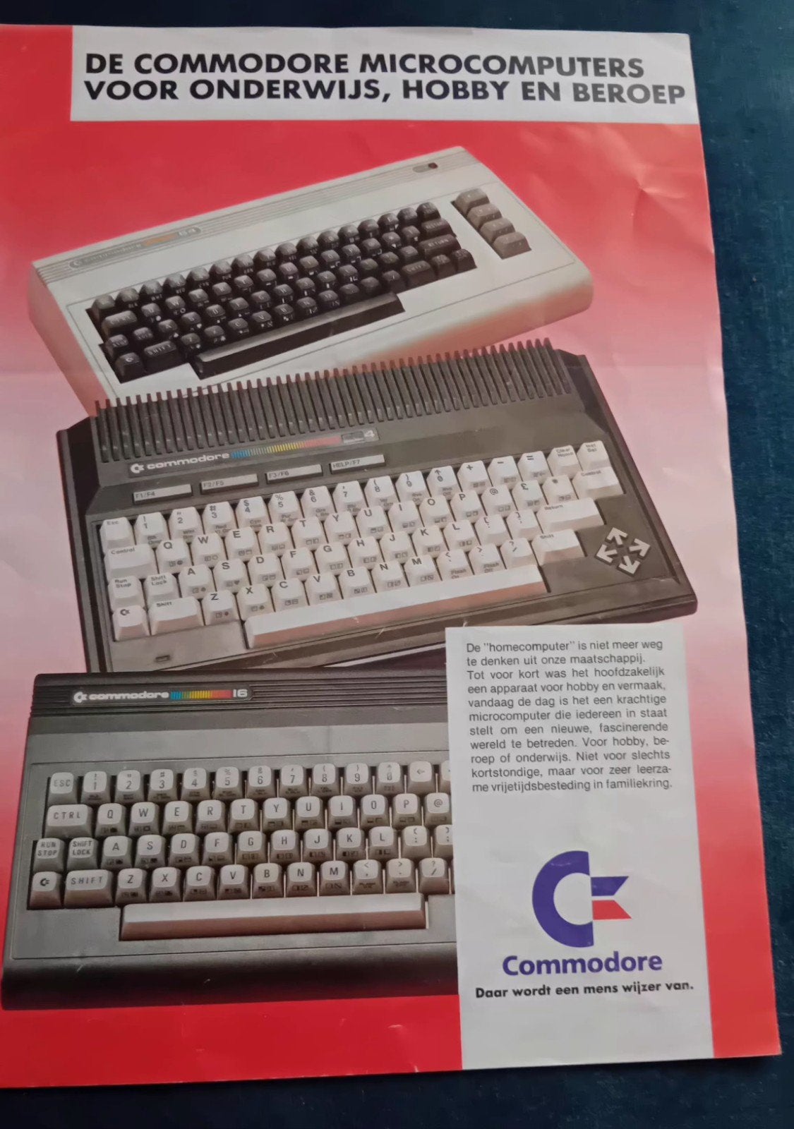 Folder van Commodore microcomputers, Ophalen of Verzenden