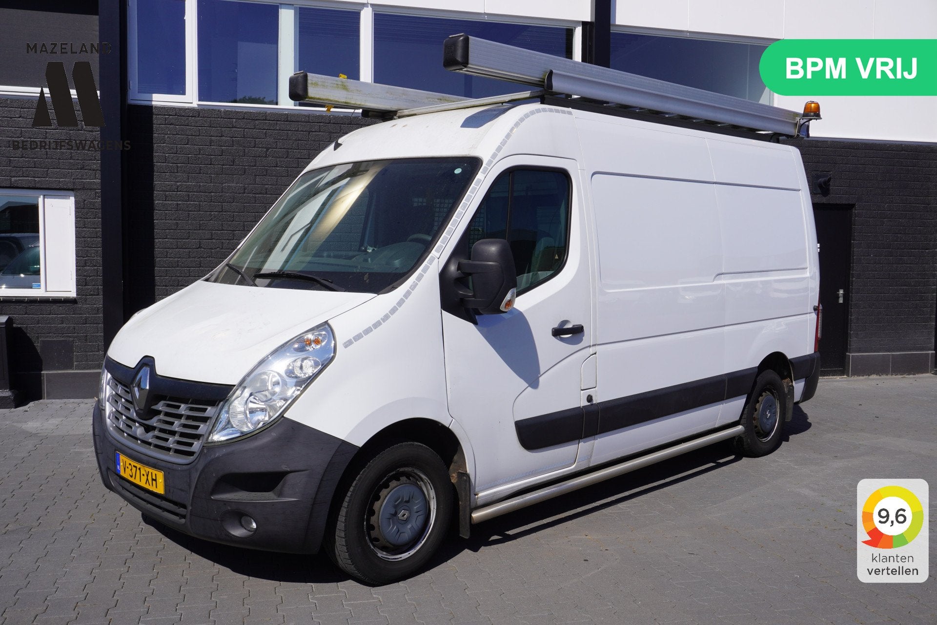 Renault Master 2.3 dCi 130PK L2H2 EURO 6 - Airco - Navi - Cr, Stof, Gebruikt, 4 cilinders, Renault