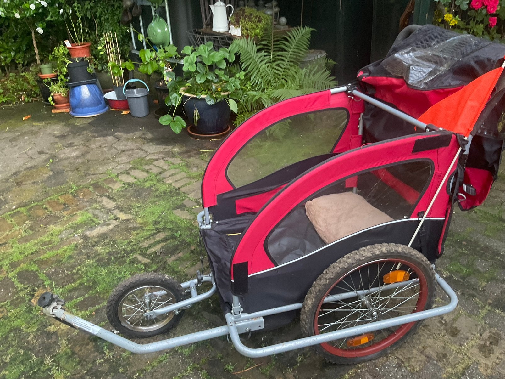 Fietsaanhanger, Ophalen, Zo goed als nieuw, 80 kg of meer
