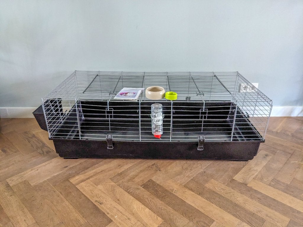 Groot caviahok voor binnen - evt met fleece pee pads, Kooi, Cavia, Ophalen, Minder dan 60 cm
