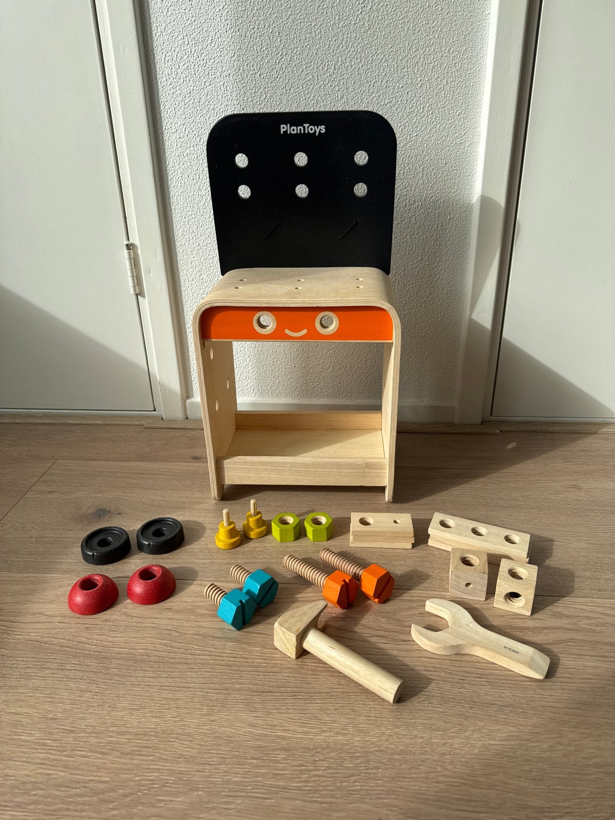 Plantoys Werkbank van hout - Compleet, Ophalen, Zo goed als nieuw, Jongen of Meisje