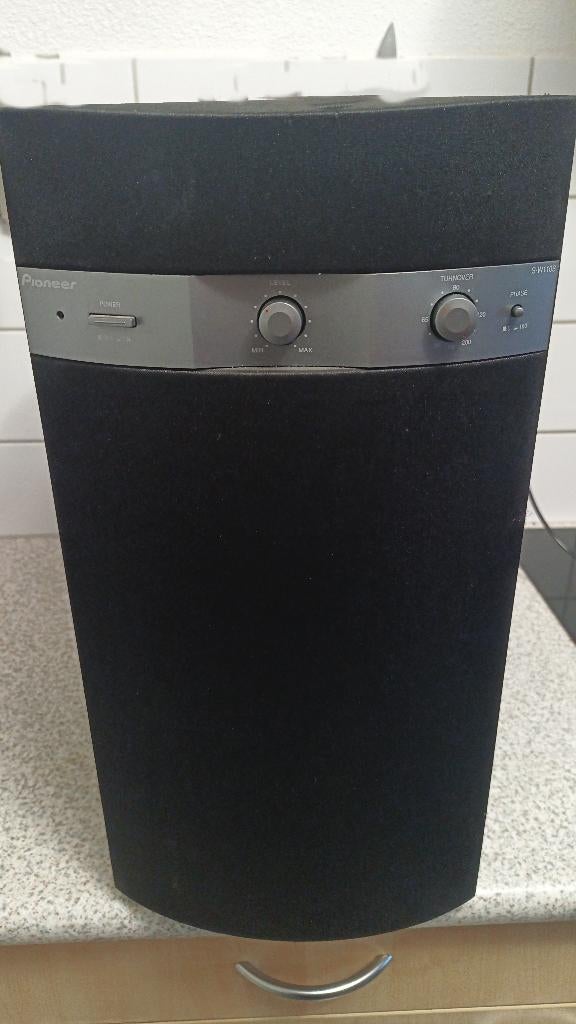 Pioneer Subwoofer S-W110S, Ophalen, 60 tot 120 watt, Subwoofer, Overige merken