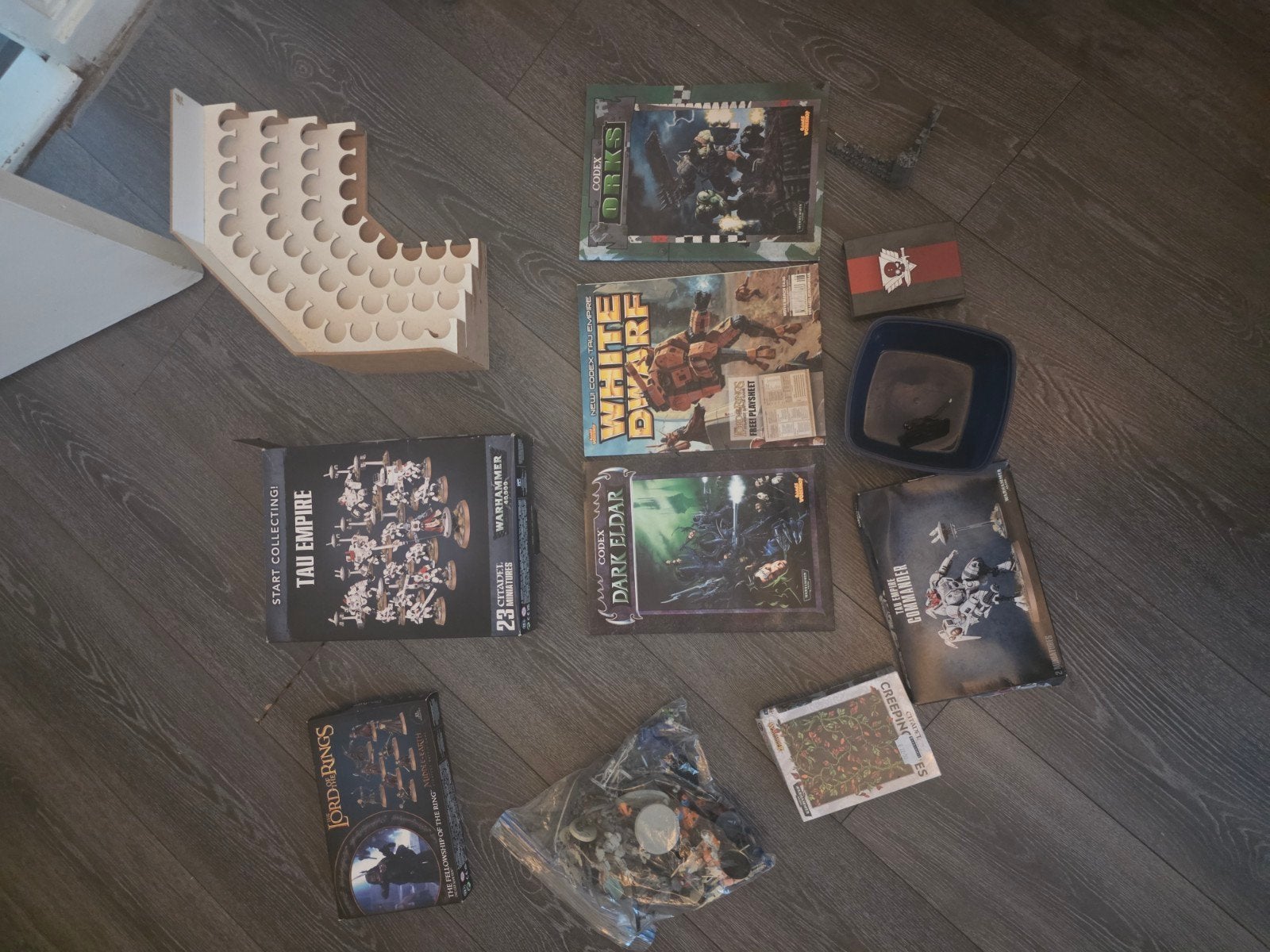 Grote collectie Warhammer miniaturen, verf en terrein, Ophalen, Nieuw