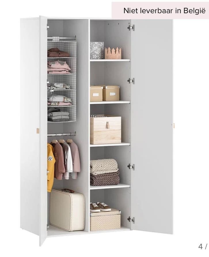 Petite amelie Etoile kinderkast grey, Ophalen, 50 tot 100 cm, Zo goed als nieuw, Minder dan 100 cm