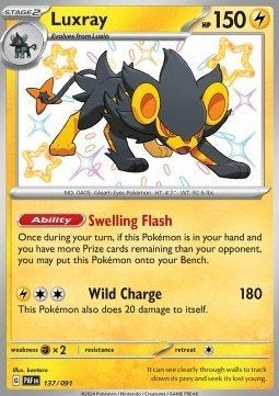 LUXRAY 137/091 - PALDEAN FATES, Ophalen of Verzenden, Nieuw, Losse kaart, Foil