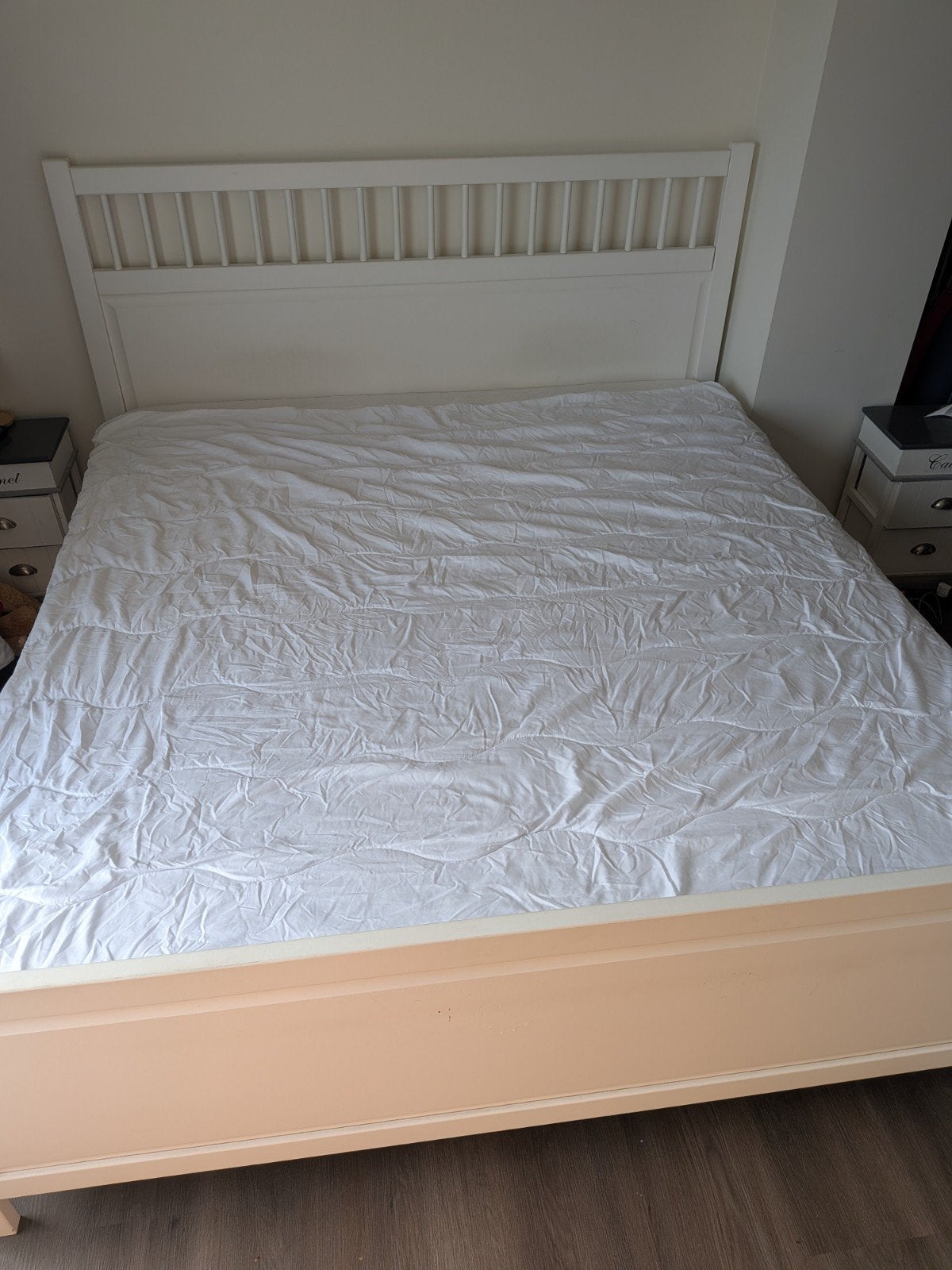 Tweepersoons zomer dekbed 200 x 200 cm (zo goed als nieuw), Huis en Inrichting, Wit, Tweepersoons, Ophalen of Verzenden, Deken of Dekbed