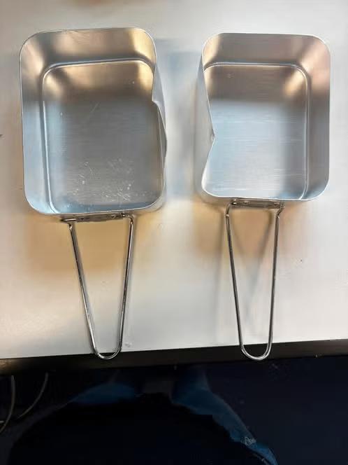 ZGAN! Bo-Trail pannenset gamelle 2 delig aluminium €6,99, Caravans en Kamperen, Ophalen of Verzenden, Zo goed als nieuw