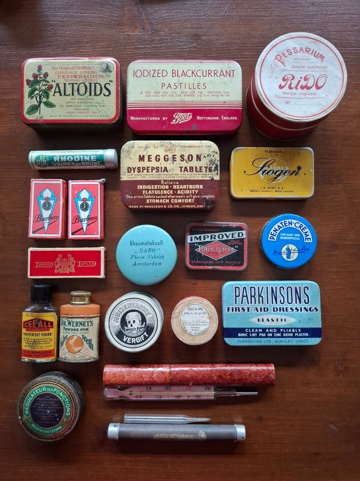 20 Lege Vintage Blikjes en Doosjes Medische Producten, Verzamelen, Overige Verzamelen, Ophalen of Verzenden, Gebruikt