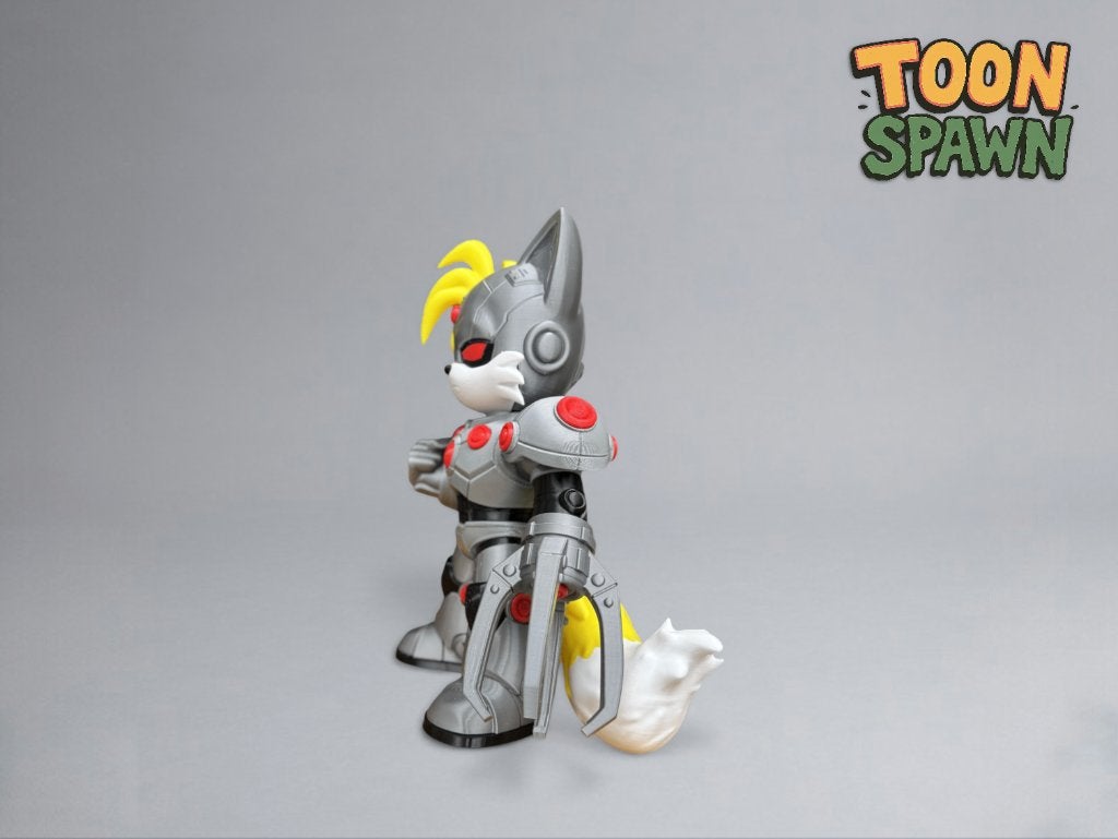 Cyborg Tails – Teen Titans X Sonic Mash‑up – 29 cm, Ophalen of Verzenden, Nieuw, Overige typen