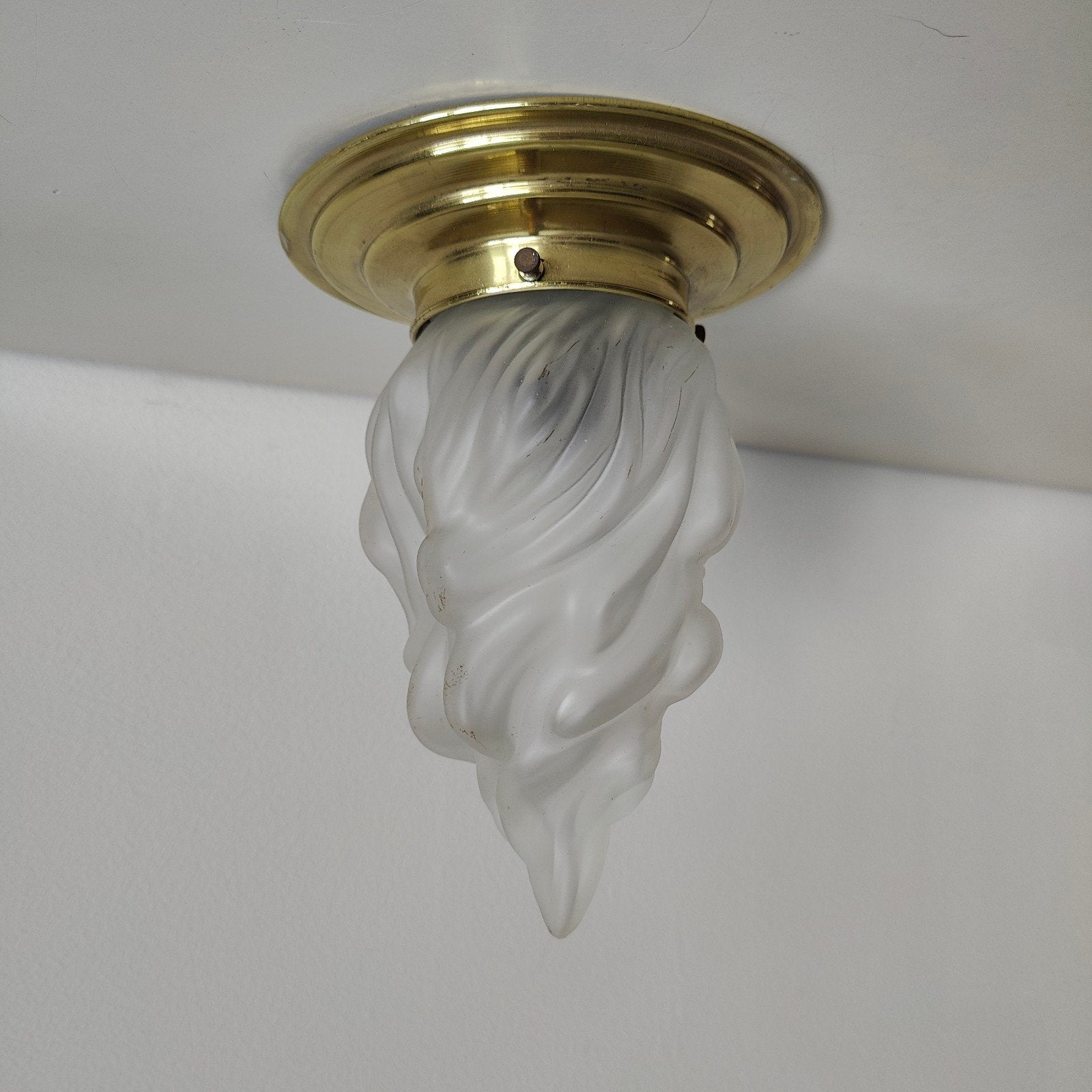 Giso Art Deco lamp plafonnière vlam vintage, Antiek en Kunst, Antiek | Lampen, Ophalen of Verzenden