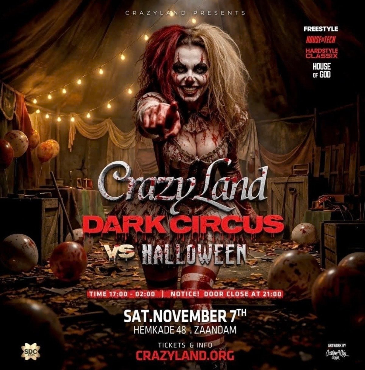 Grazyland dark circus, Tickets en Kaartjes, Twee personen