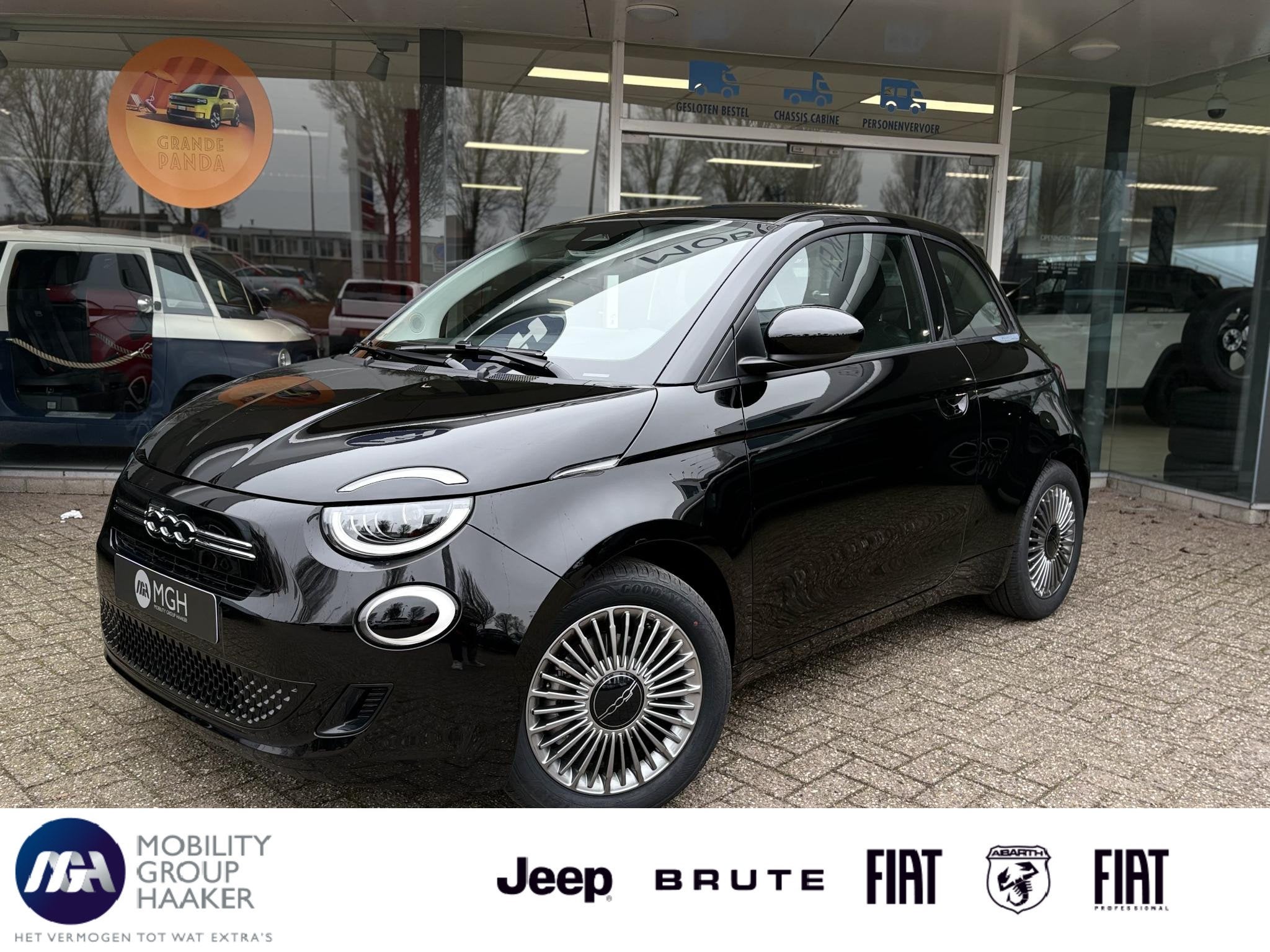 Fiat 500 1.0 Torino Launch Edition, Auto's, 65 pk, Stof, Zwart, Bedrijf