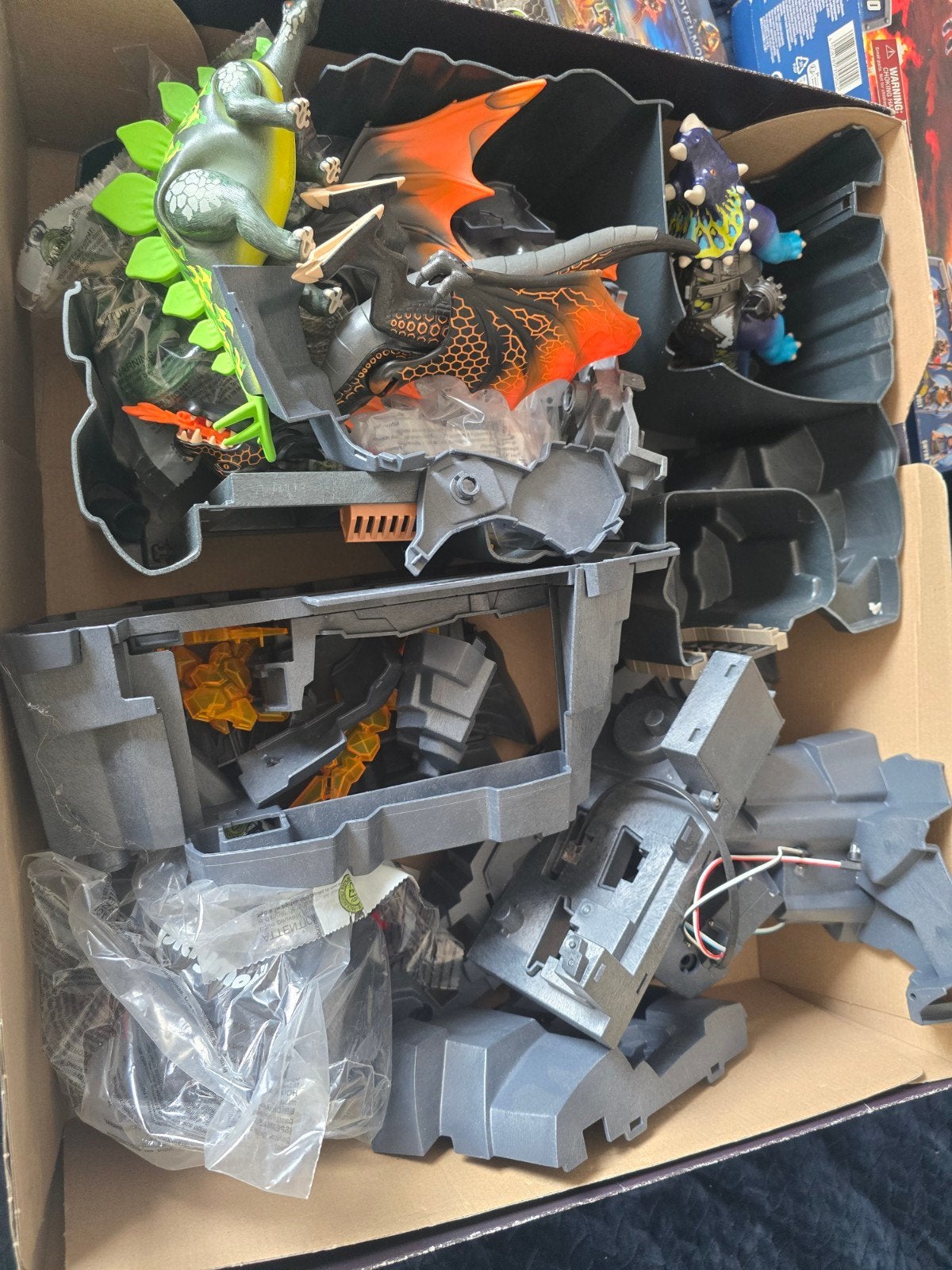 Playmobil Dinos (70623) & Draken (70904) + kasteelonderdelen, Ophalen, Gebruikt