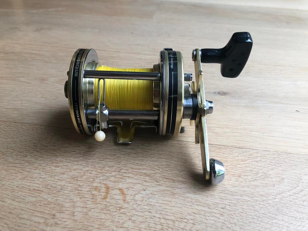 ABU Ambassadeur 7001 BG 'Big Game' reel, Ophalen of Verzenden, Gebruikt, Molen