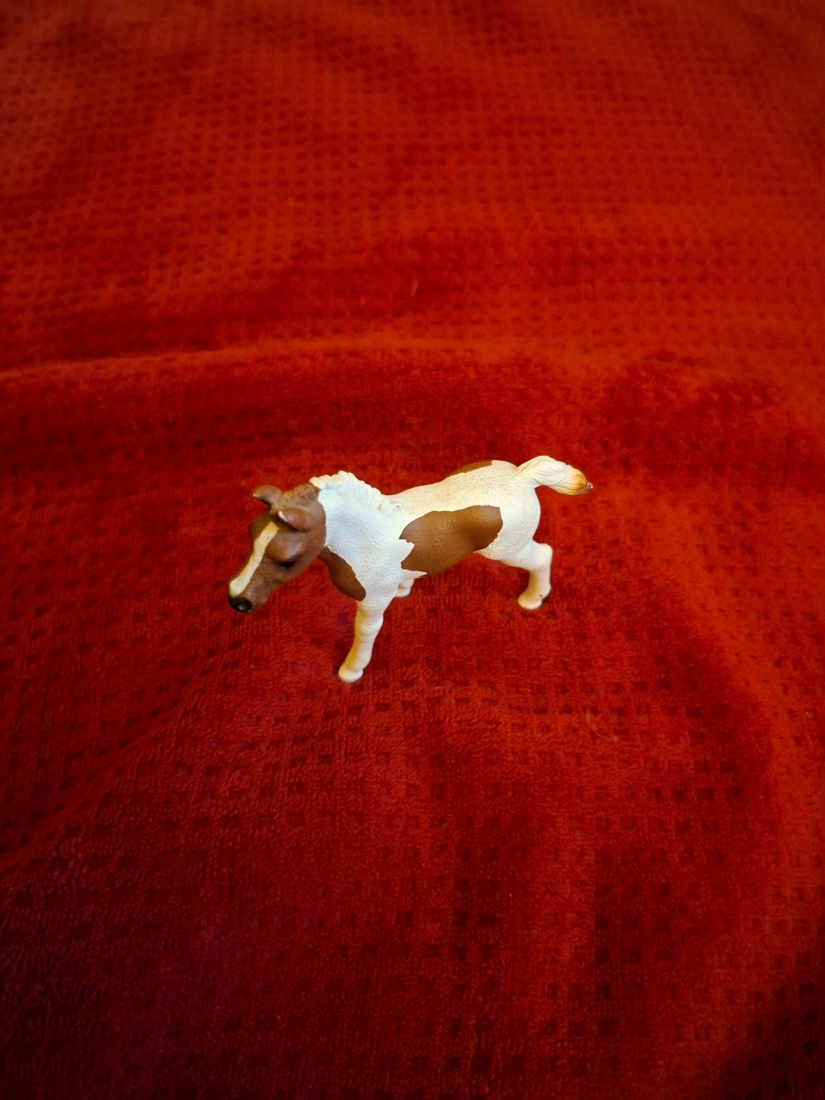Schleich paardje veulen bruin wit, Ophalen of Verzenden, Zo goed als nieuw, Jongen of Meisje