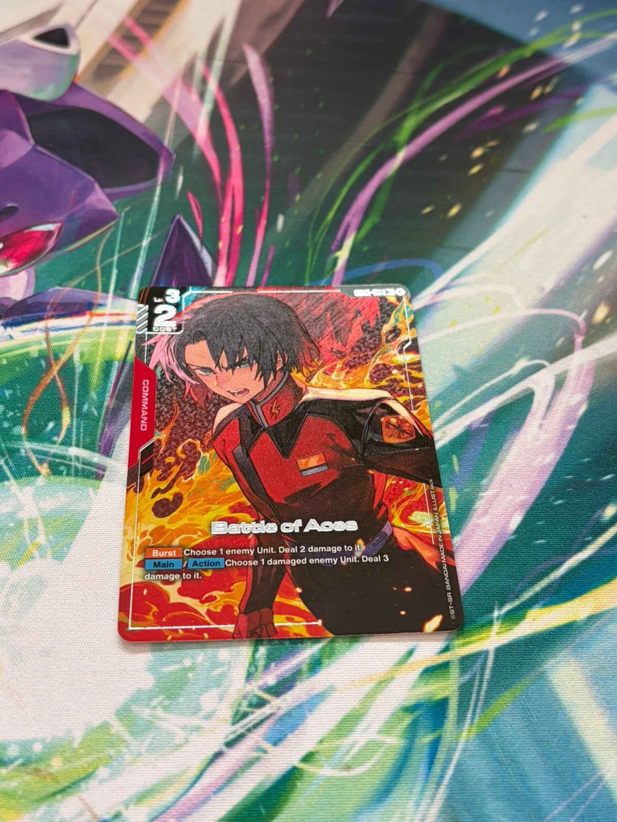 Battle of Aces (R+) GD01-118 Newtype Rising Gundam Card Eng, Ophalen of Verzenden