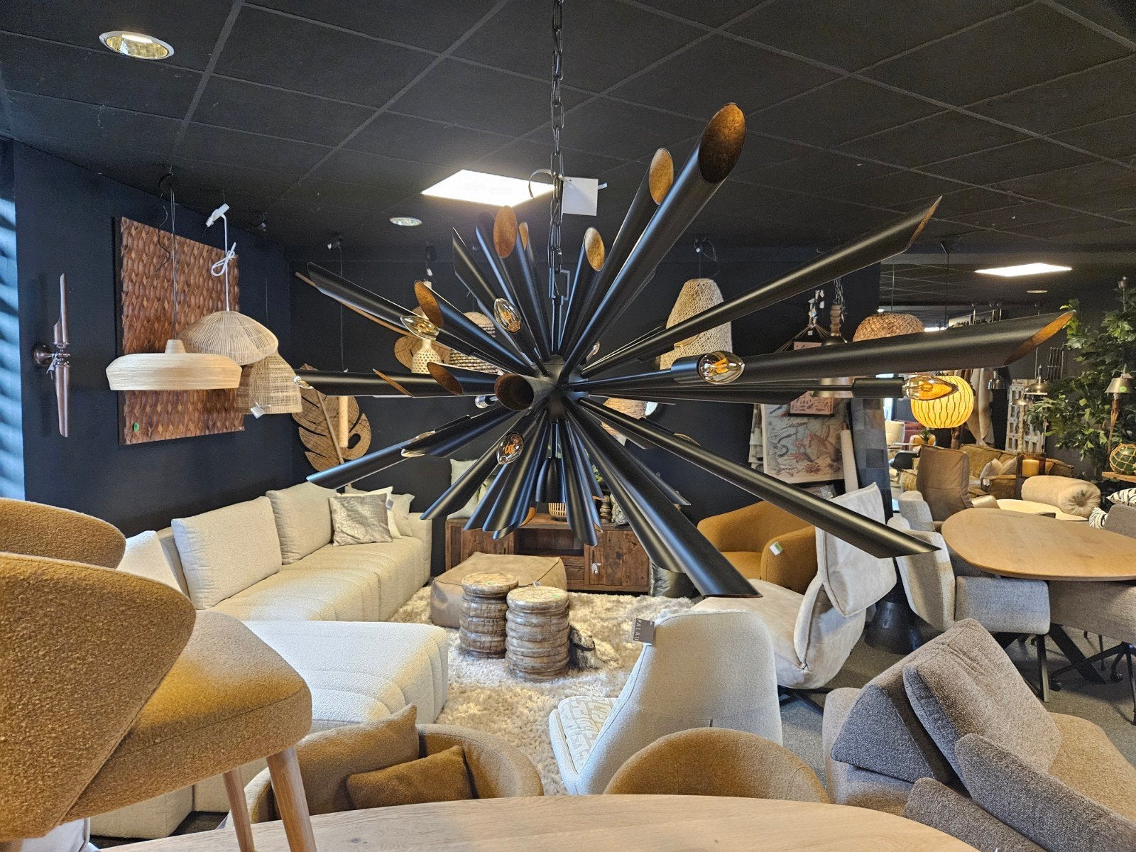 Hanglamp leclercq en bouwman, zwart /goud, Verzenden