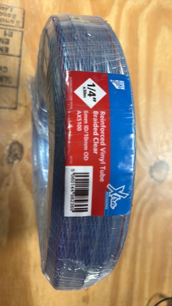 Rol 30 meter versterkte PVC slang 6/10mm I/U, Ophalen of Verzenden, Nieuw