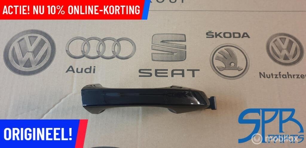 GOLF 7 LC9X RECHTS Deurgreep Rechtsvoor Rechtsachter GREEP, Volkswagen, Nieuw, Ophalen of Verzenden, Volkswagen