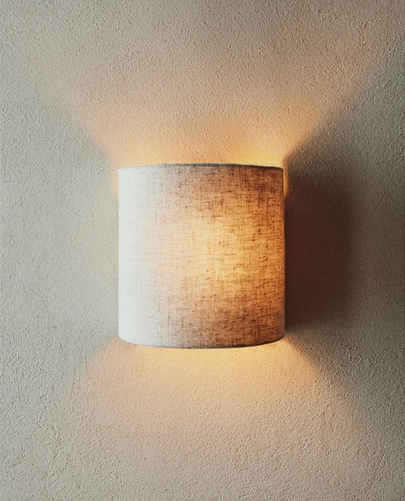 Zara Home linnen wandlampen 2 stuks *nieuw in doos*, Natuurlijk materiaal, Nieuw, Ophalen of Verzenden, Wandlamp