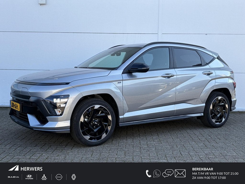 Hyundai Kona Electric N Line Business 64.8 kWh / Adaptieve C, Auto's, Hyundai, Stof, Automatische klimaatregeling, 750 kg, Origineel Nederlands