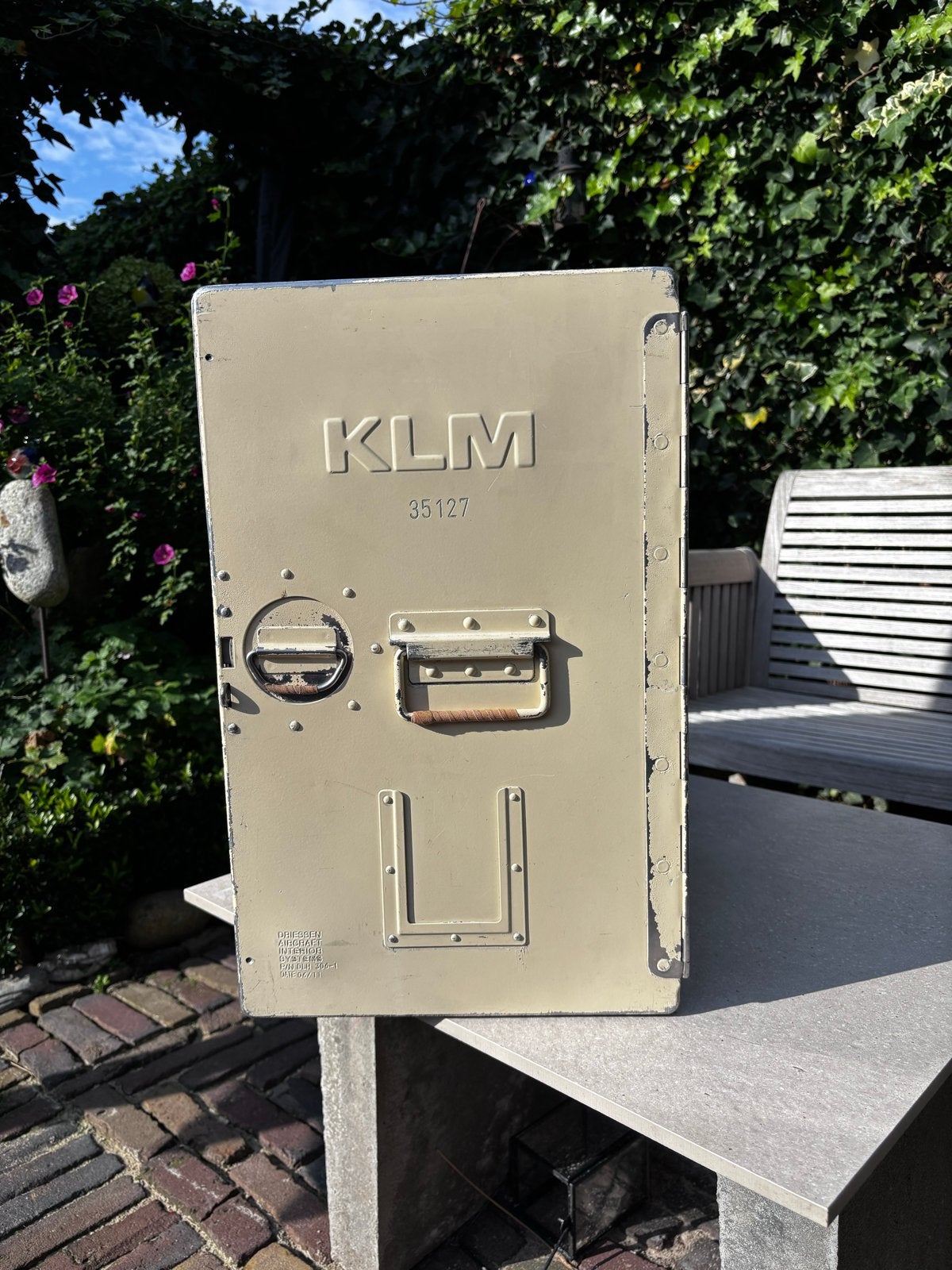 Vintage KLM cateringbox-flightcase-container--Driessen, Ophalen of Verzenden, Gebruikt