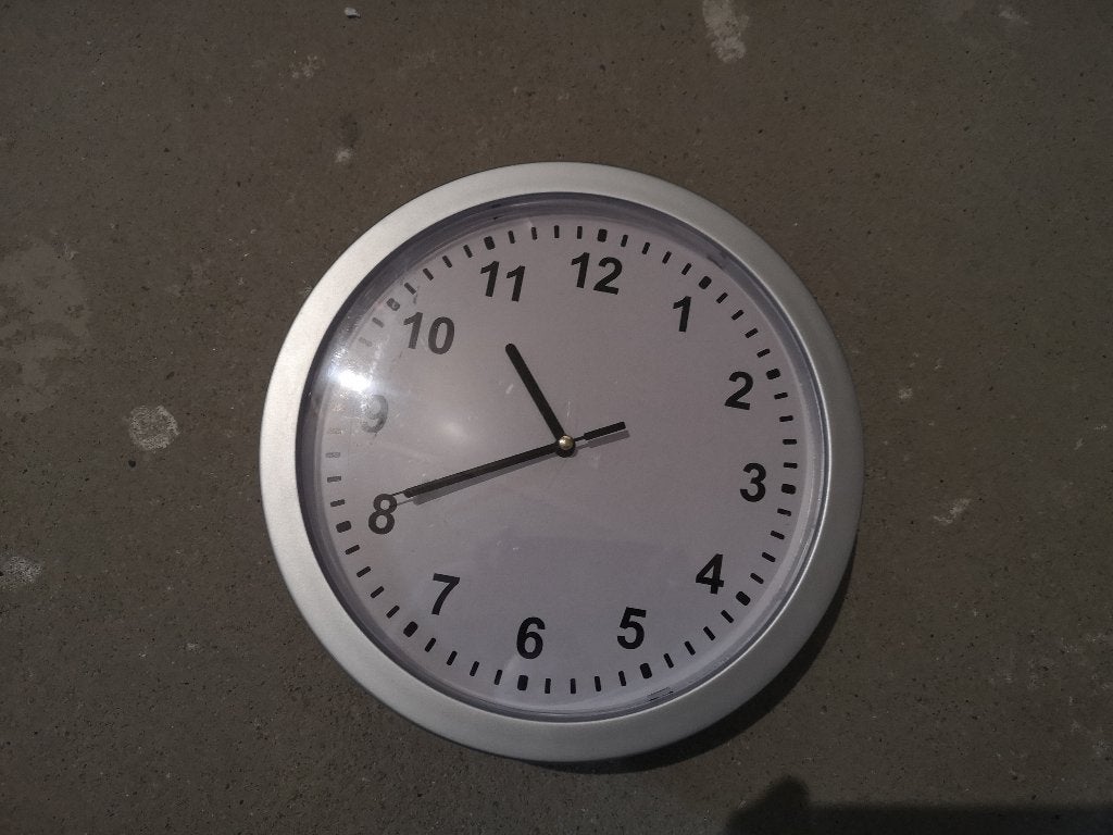Wandklok Rond Klassiek Crème Cijfers, Ophalen, Wandklok