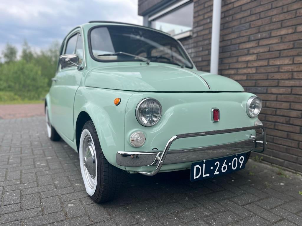 Super gave Fiat 500 L oldtimer, Auto's, Oldtimers, Achterwielaandrijving, Zwart, Overige kleuren, Handgeschakeld