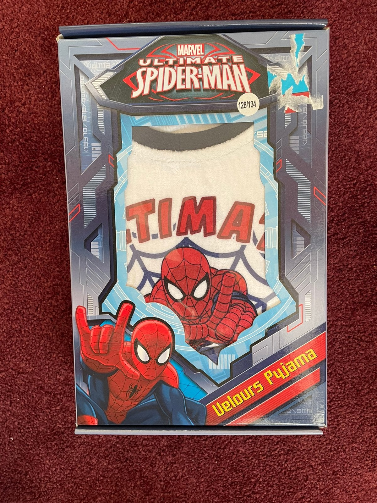 Velours Spider-Man Pyama 128/134 Nieuw., Kinderen en Baby's, Verzenden, Nieuw, Jongen of Meisje, Nacht- of Onderkleding