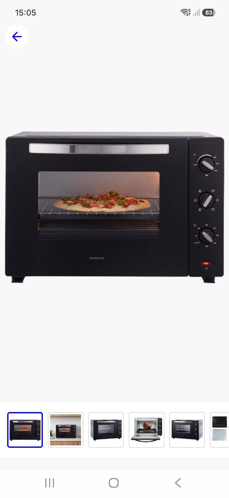 Inventum Mini-oven - Compact en Veelzijdig, Ophalen, Zo goed als nieuw, Inventum, Vrijstaand