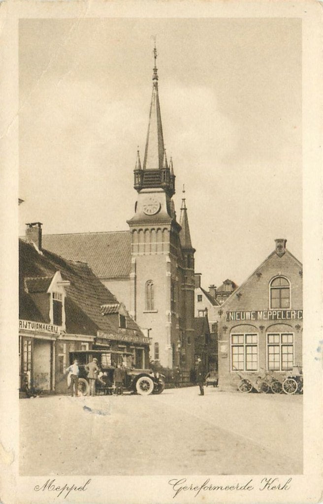 379-210-029 Meppel Geref Kerk, Ophalen of Verzenden, Voor 1920, Drenthe