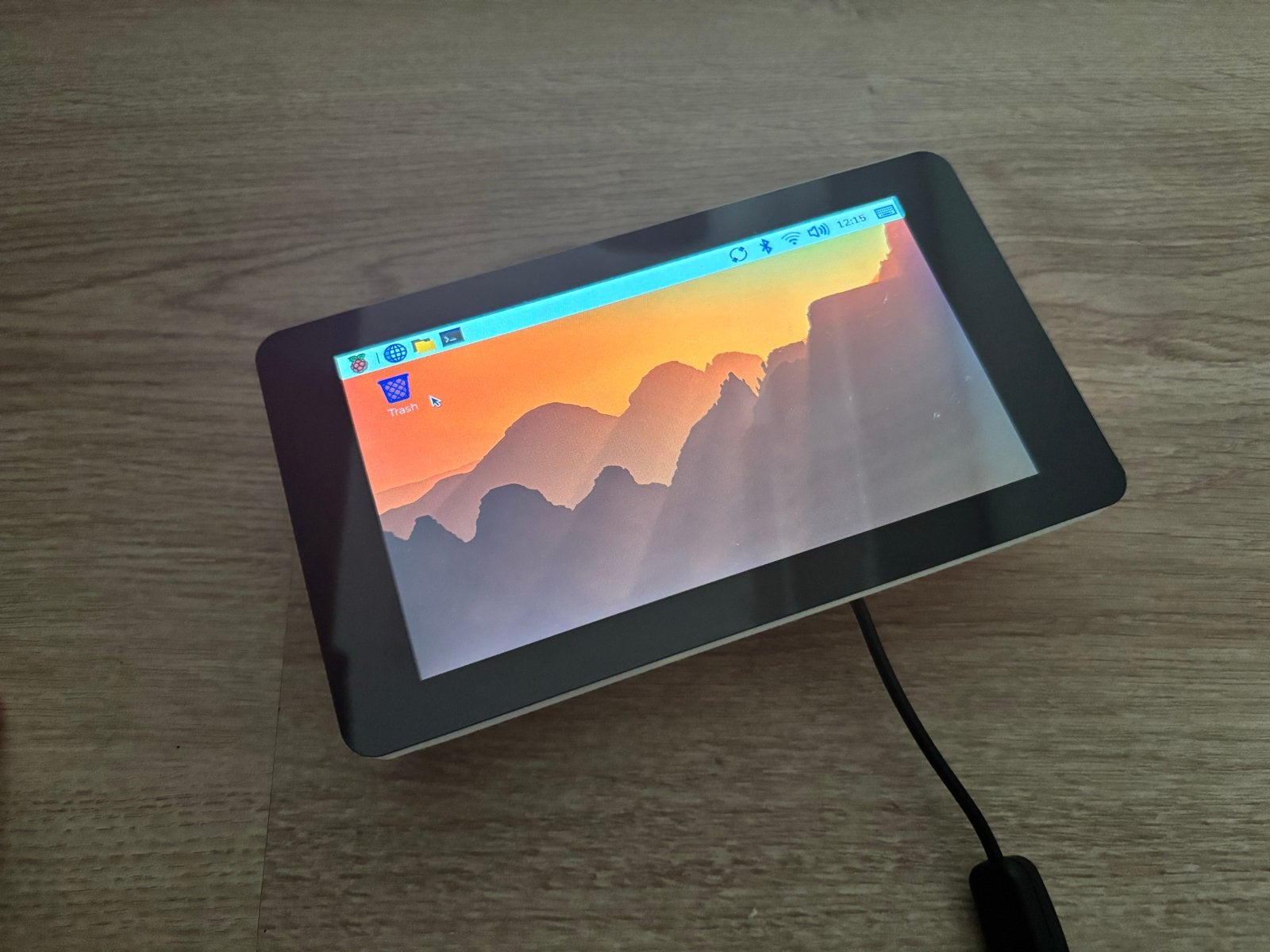 Raspberry Pi 3 B+ met 7" Touchscreen en voeding, Gebruikt, Minder dan 4 GB, Met monitor, Minder dan 2 Ghz