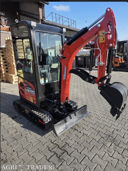 Graafmachine minigraver Kingway VIP15 Kubota GRATIS levering, Verzenden, Heel Nederland, KINGWAY, Graafmachine