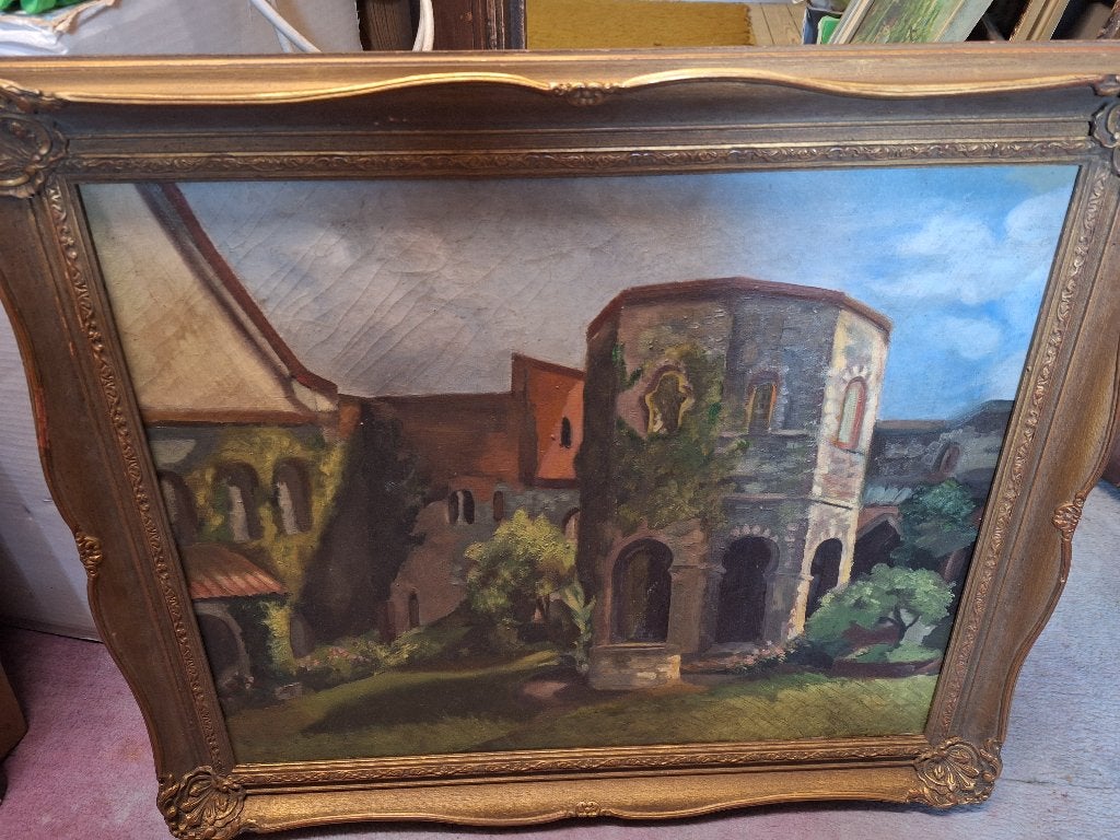 Schilderij, Ophalen of Verzenden, Olieverf, Klassiek, Stads- / dorpsgezicht
