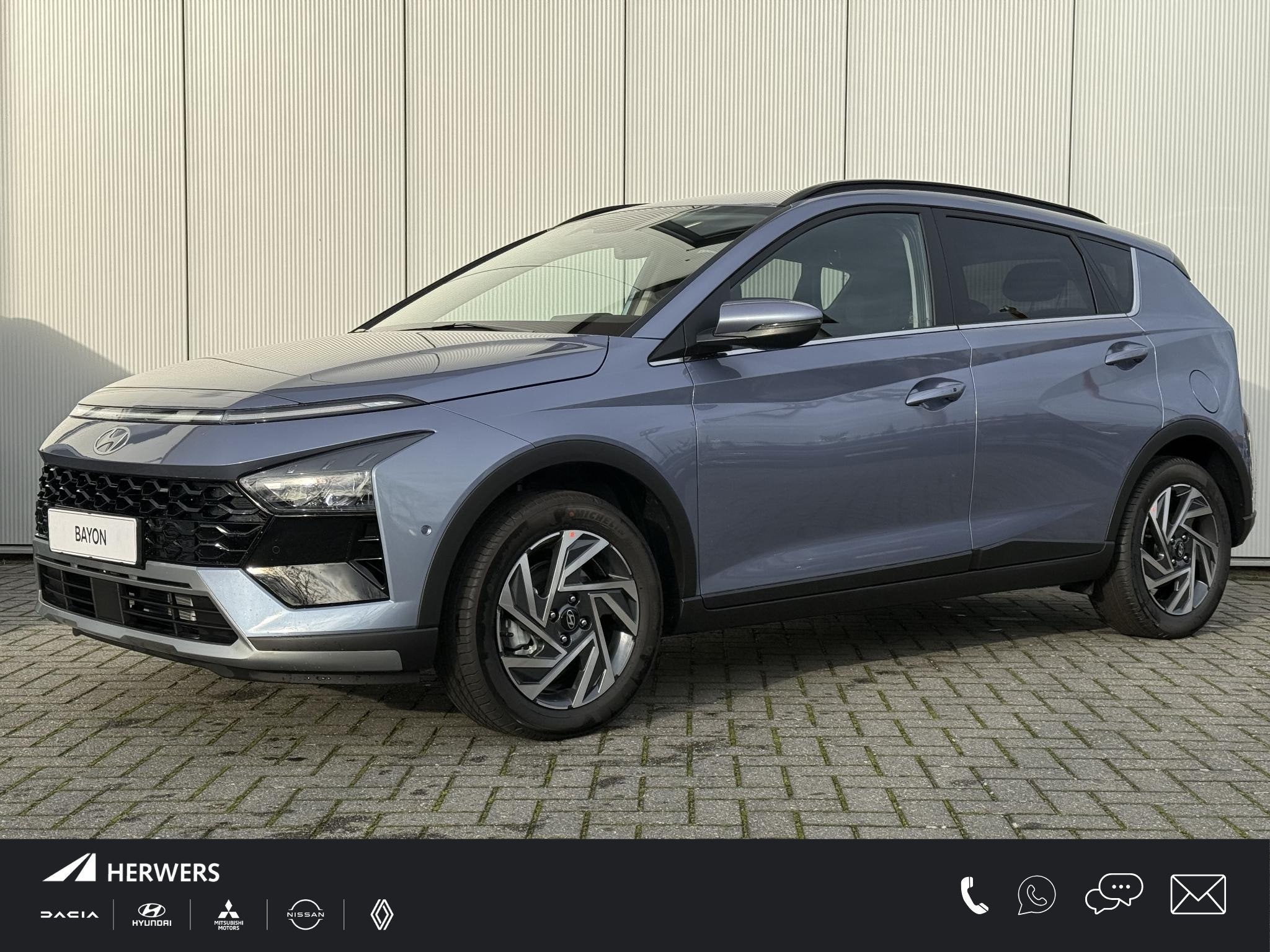 Hyundai Bayon 1.0 T-GDI Premium / Dodehoekdetectie / Stoel-, Voorwielaandrijving, Euro 6, 1095 kg, Blauw