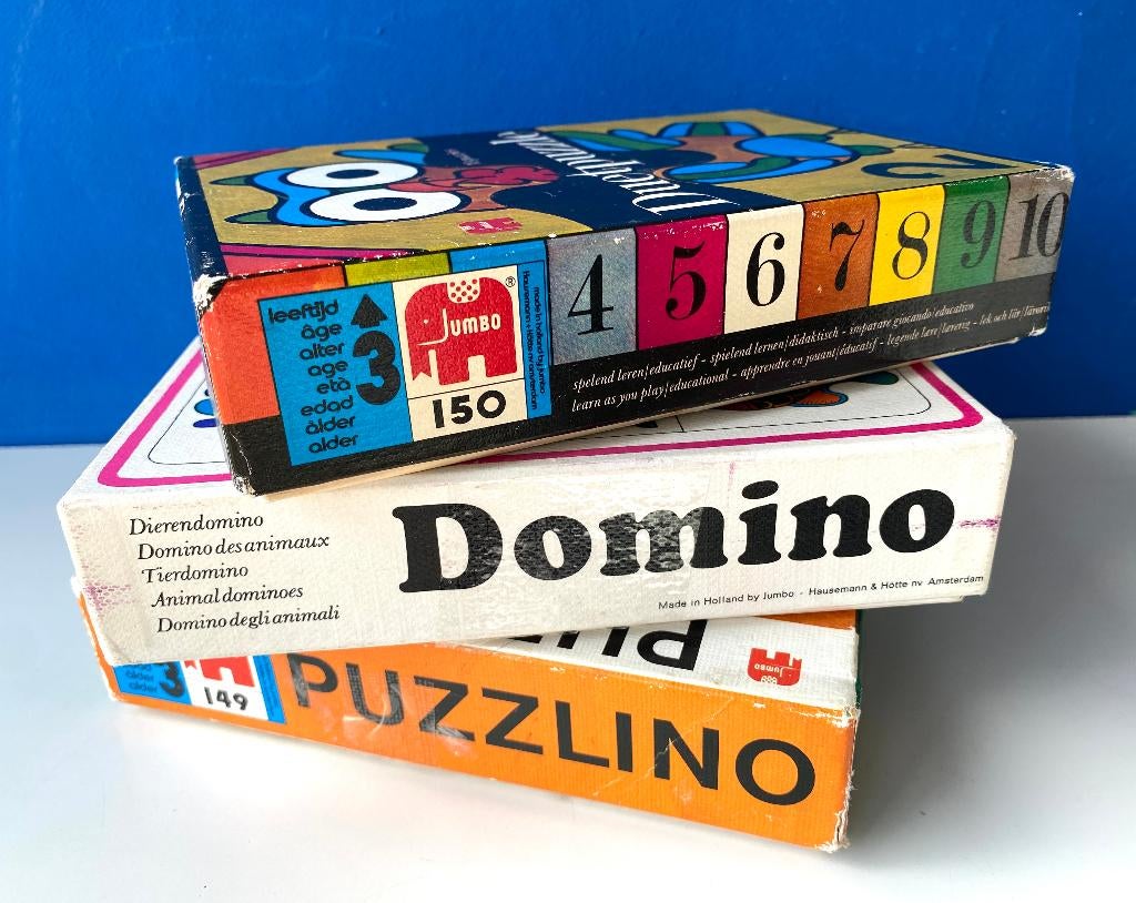 Duetpuzzle Puzzlino Domino/ Illustraties Alfons van Heusden, Ophalen of Verzenden, Gebruikt
