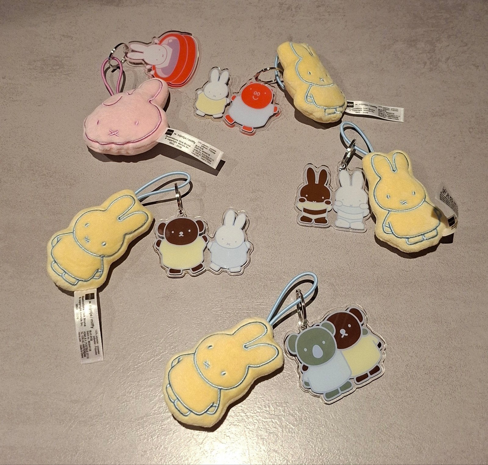 Nijntje en vriendjes sleutelhangers - Hema, Overige merken, Konijn, Nijntje, Ophalen of Verzenden