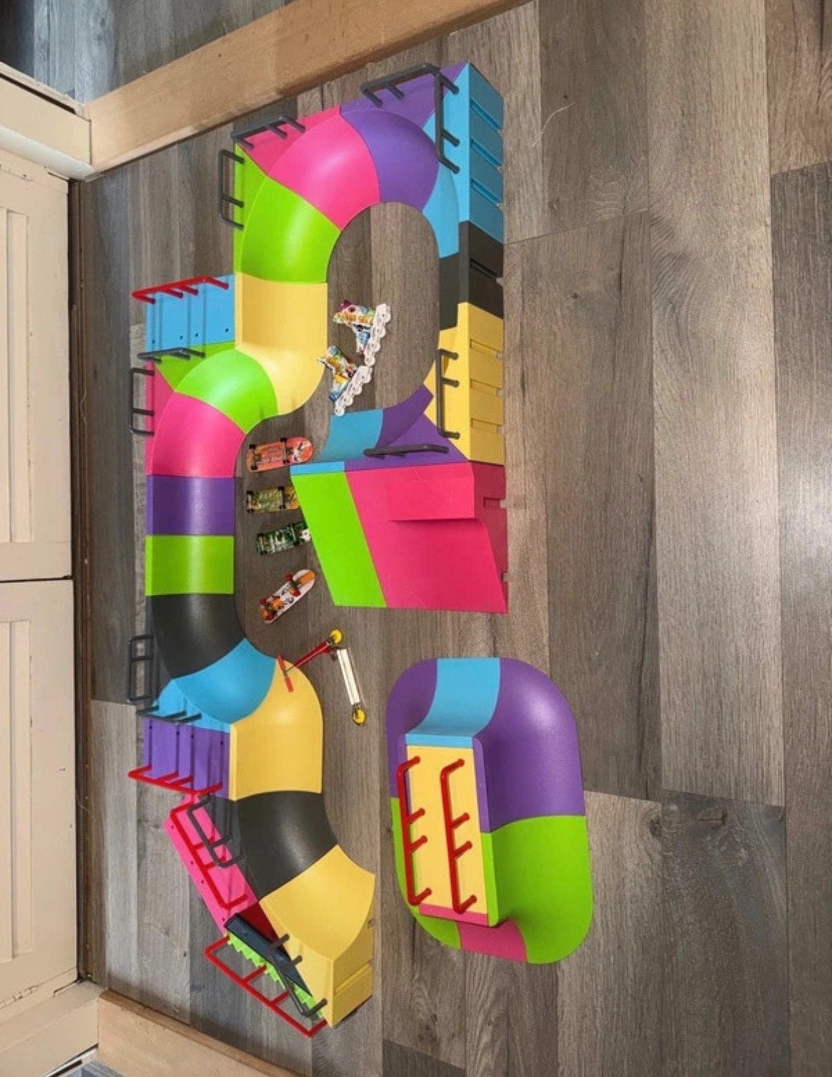 Grote Fingerboard Skatepark Set met Accessoires, Ophalen of Verzenden, Zo goed als nieuw