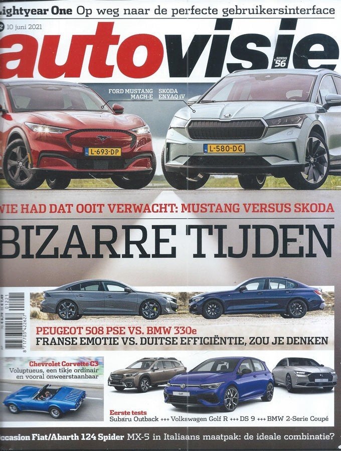 Autovisie 12 2021 : VW Golf R - Chevrolet Corvette C3 Cabrio, Ophalen of Verzenden, Gelezen, Algemeen