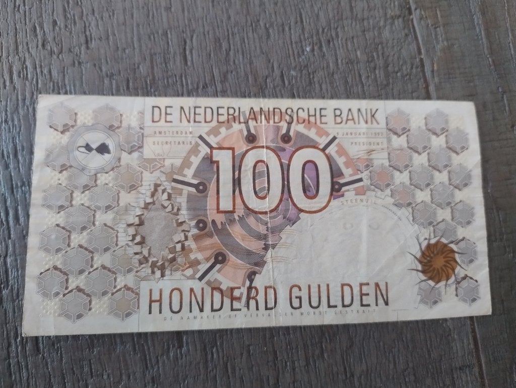 100 gulden bankbiljet, Ophalen of Verzenden, 100 gulden