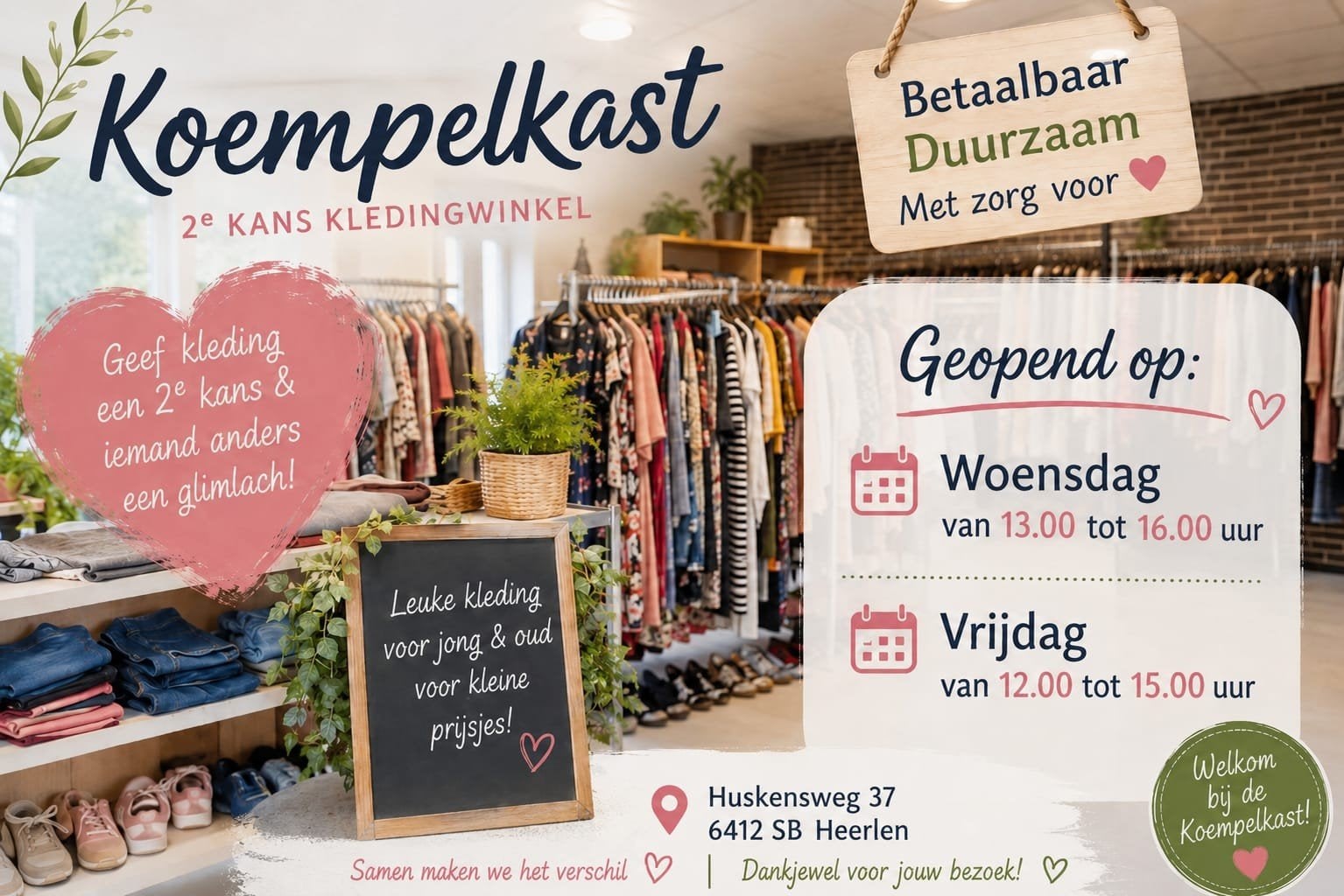 Koempelkast: 2e Kans Kledingwinkel - Vanaf 12 Augustus Open!, Kleding | Dames, Overige Dameskleding, Ophalen