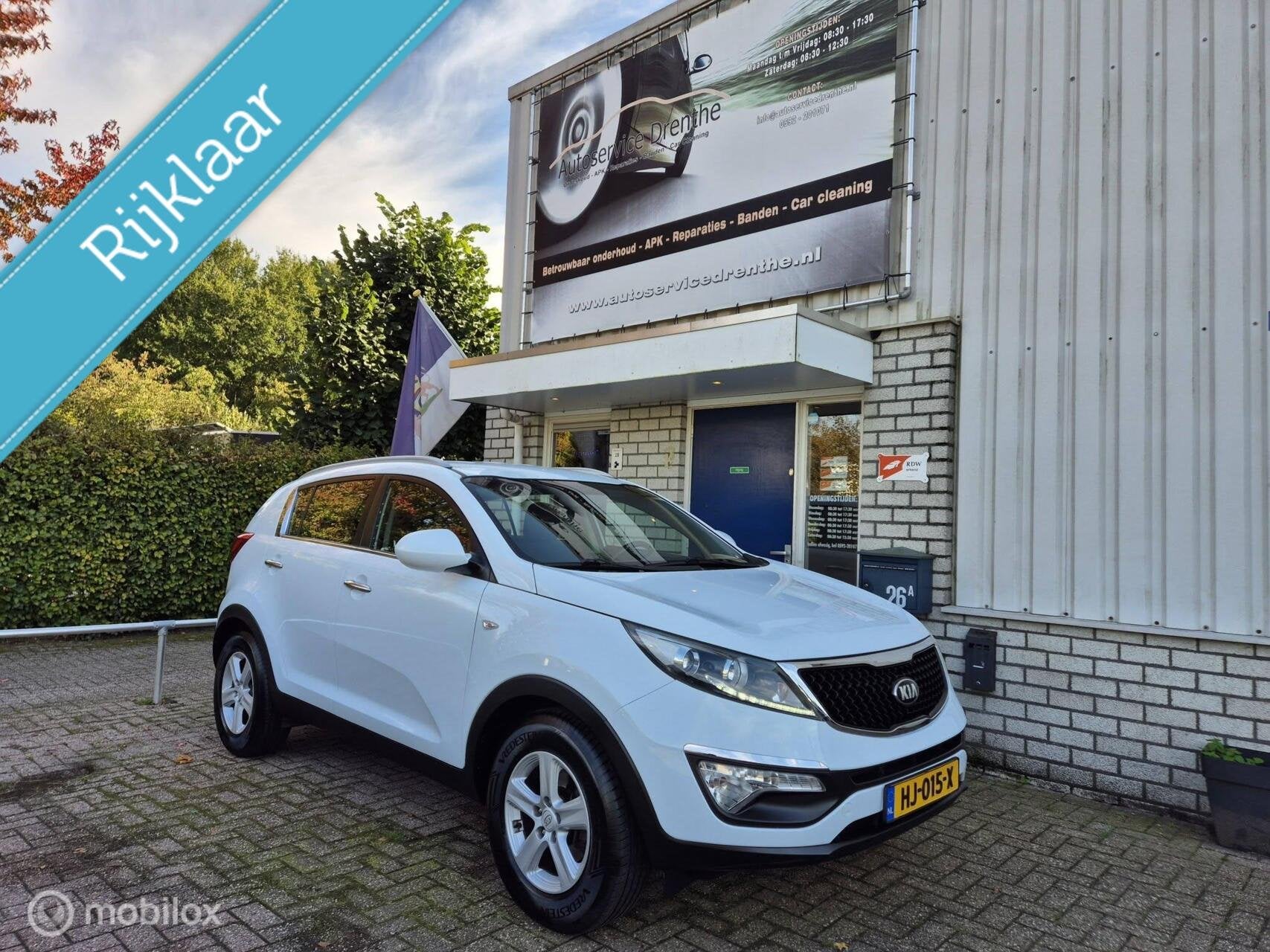 Kia Sportage 1.6 GDI Xtreme Cruise/Climate/PDC/Navi/Trekhaak, Auto's, Voorwielaandrijving, 135 pk, 4 cilinders, Wit