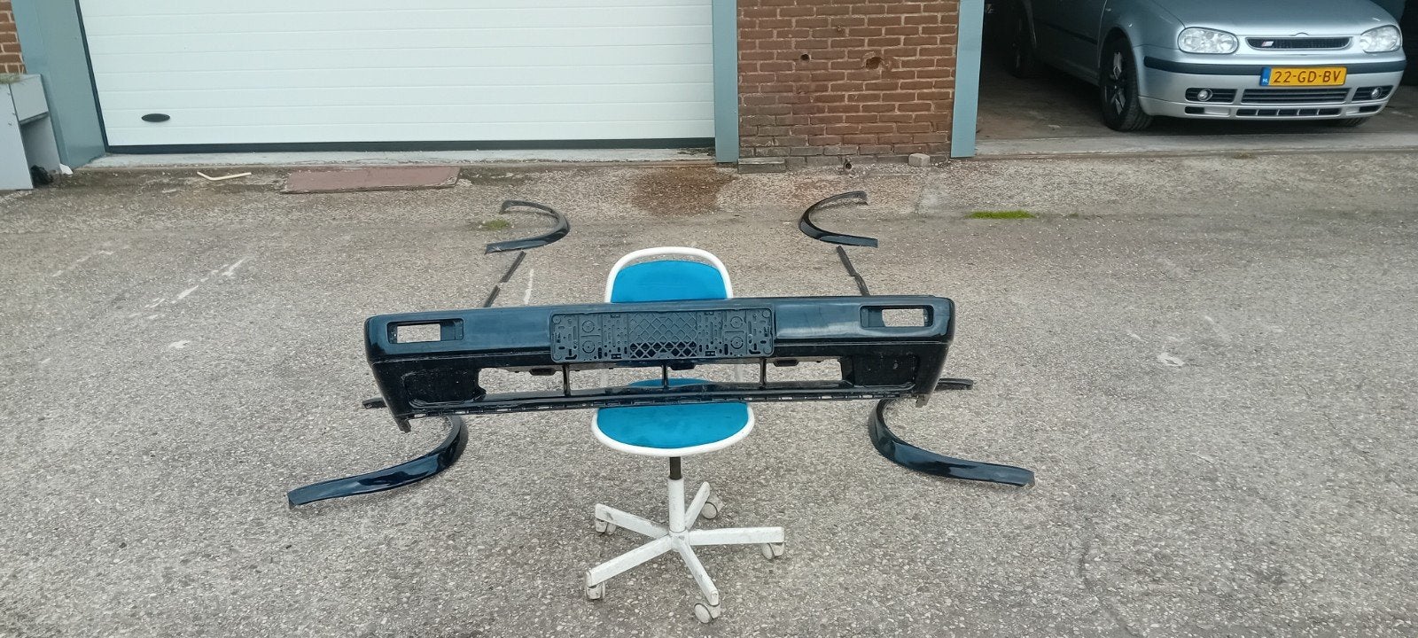 Golf 2 mk2 GT bumper en lijsten, Ophalen, Gebruikt, Volkswagen, Voor