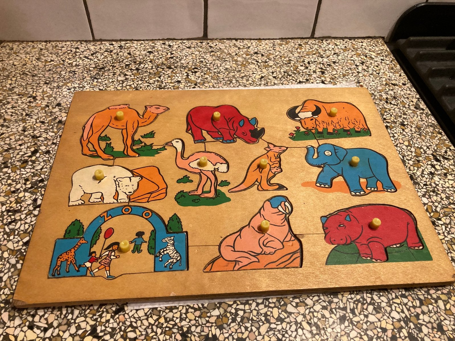 Puzzel dierenruin, Ophalen of Verzenden, Meer dan 50 stukjes, Zo goed als nieuw